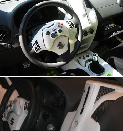 Steering wheel from the geek-mobile